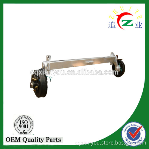 light trailer square beam axle with 10" trailer axle hub